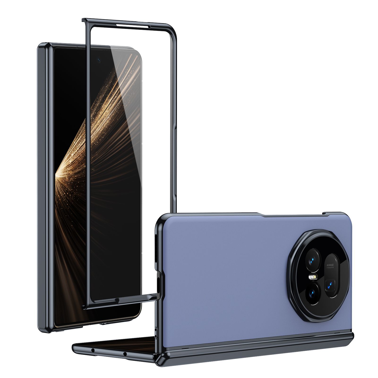 Suitable for Honor Magic V5 phone case, VS3 electroplated AG frosted anti-fingerprint X6 foldable screen case, full-coverage case.