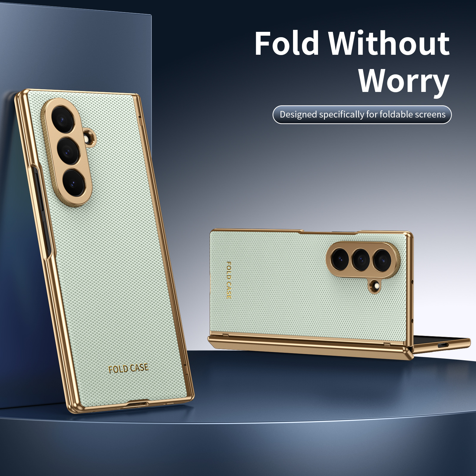 Compatible Samsung Z Fold8 Ultra phone case, 7/6 vegan leather, electroplated, 5/4/3 hinge, full-coverage protective case.