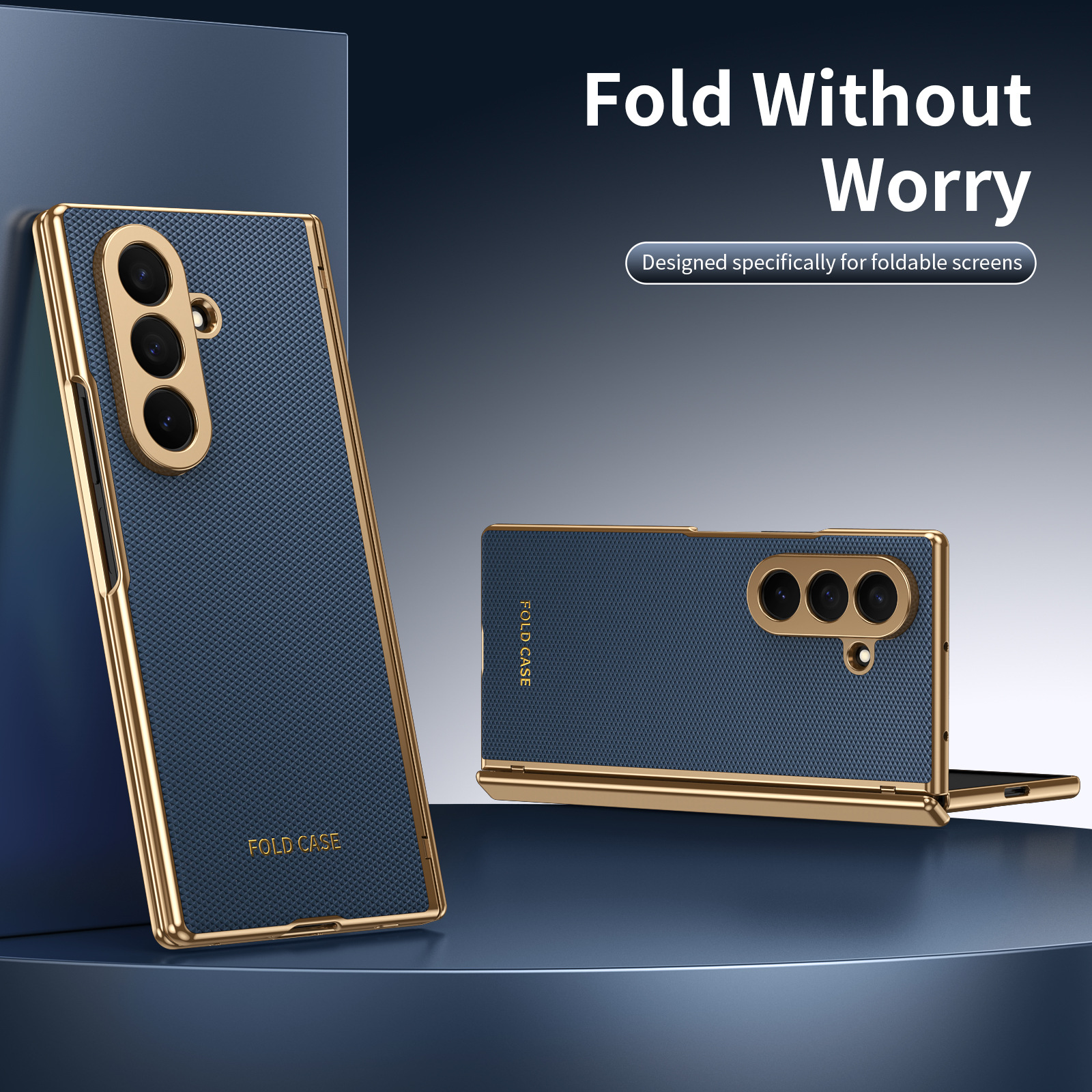 Compatible Samsung Z Fold8 Ultra phone case, 7/6 vegan leather, electroplated, 5/4/3 hinge, full-coverage protective case.