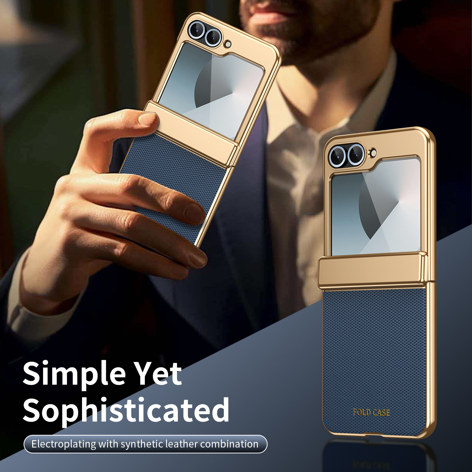 Compatible with Samsung ZFlip 8/7 phone case, 6/5 diamond pattern electroplated center frame, full coverage, shockproof, 4/3 protective case