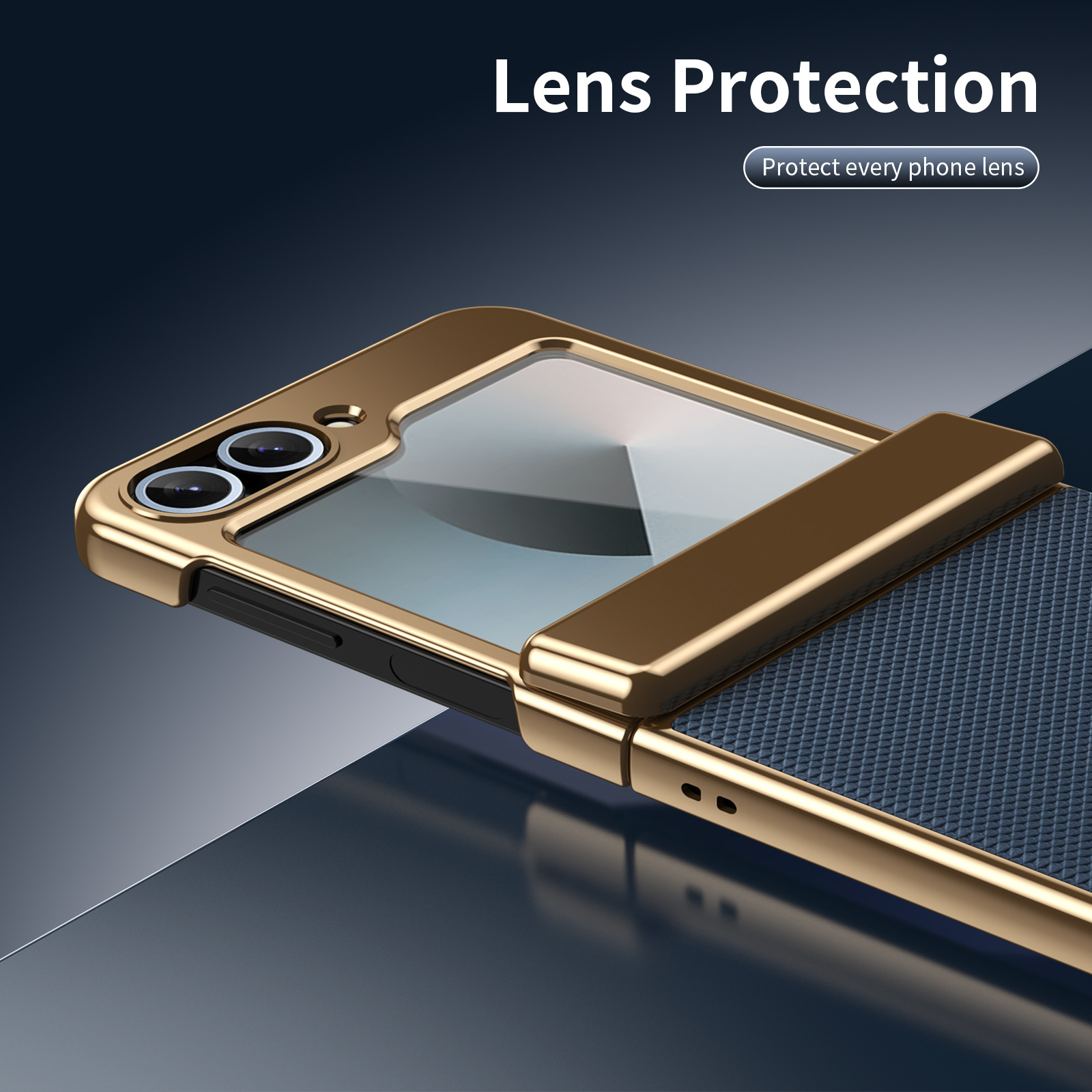 Compatible with Samsung ZFlip 8/7 phone case, 6/5 diamond pattern electroplated center frame, full coverage, shockproof, 4/3 protective case
