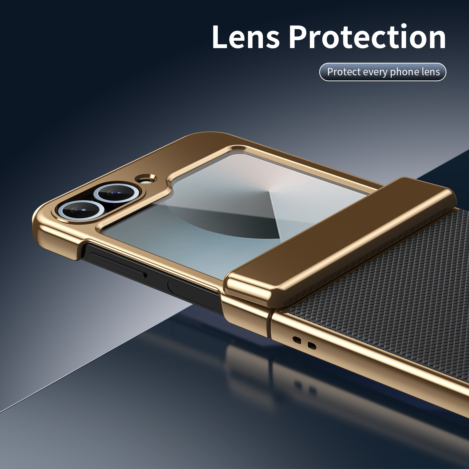 Compatible with Samsung ZFlip 8/7 phone case, 6/5 diamond pattern electroplated center frame, full coverage, shockproof, 4/3 protective case
