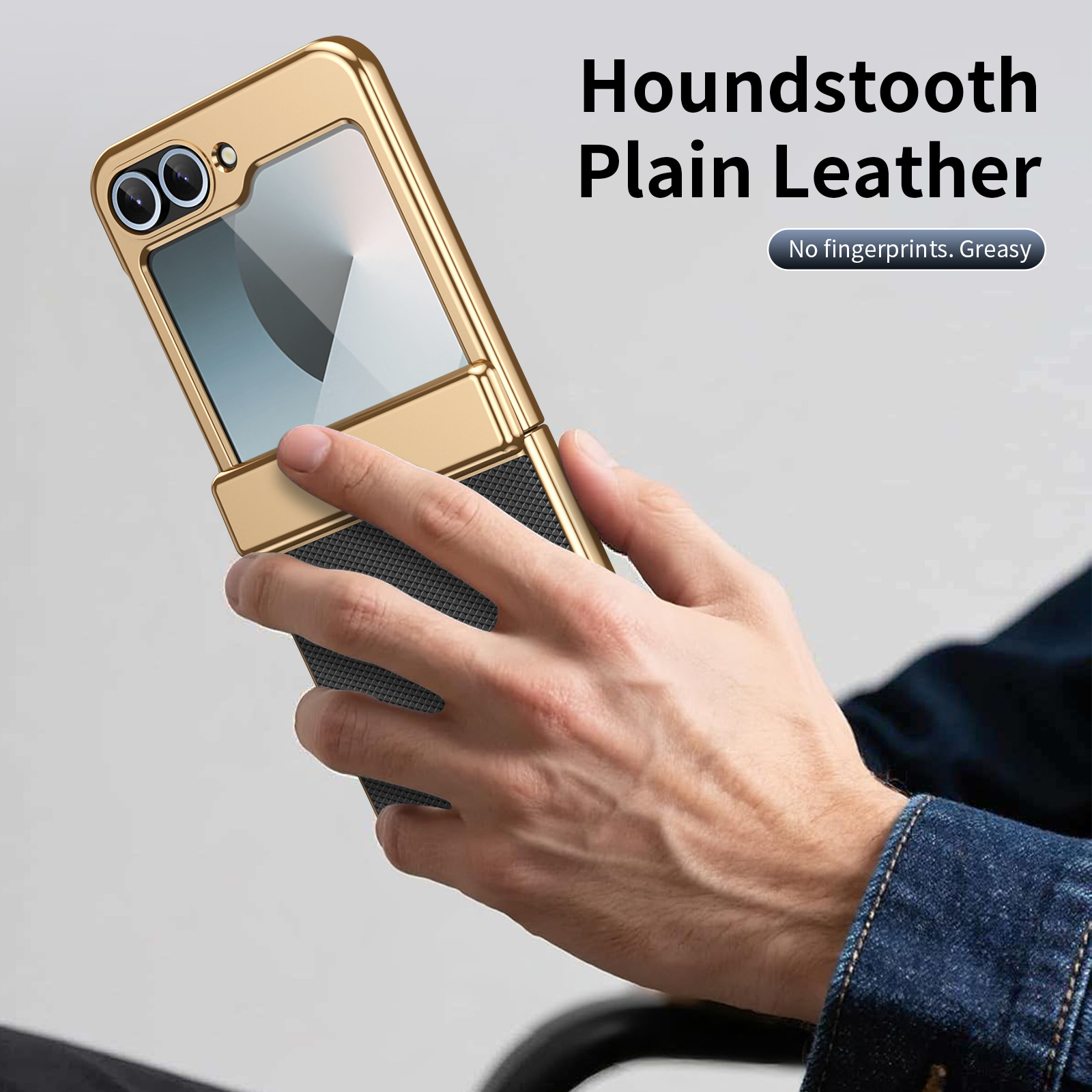 Compatible with Samsung ZFlip 8/7 phone case, 6/5 diamond pattern electroplated center frame, full coverage, shockproof, 4/3 protective case