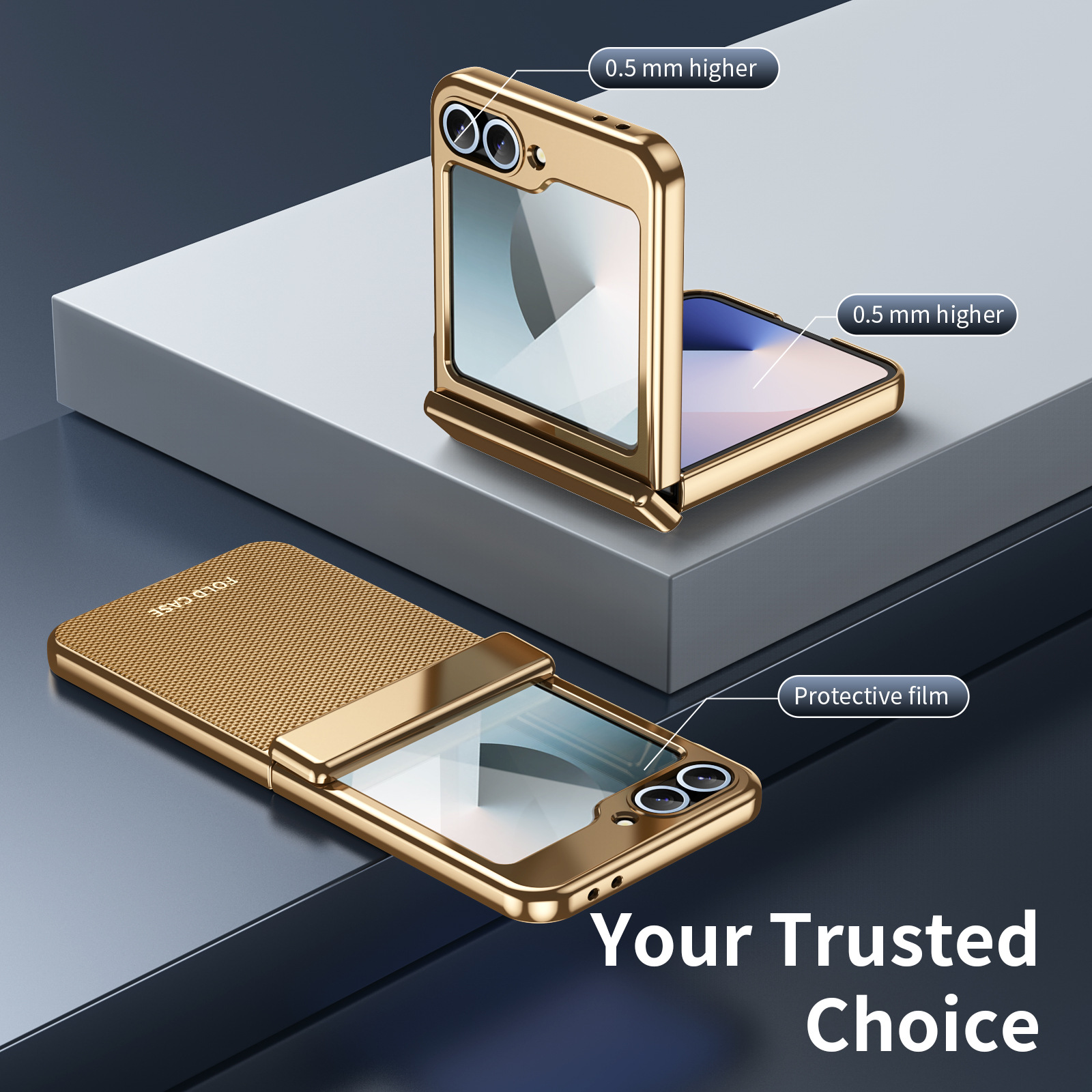 Compatible with Samsung ZFlip 8/7 phone case, 6/5 diamond pattern electroplated center frame, full coverage, shockproof, 4/3 protective case