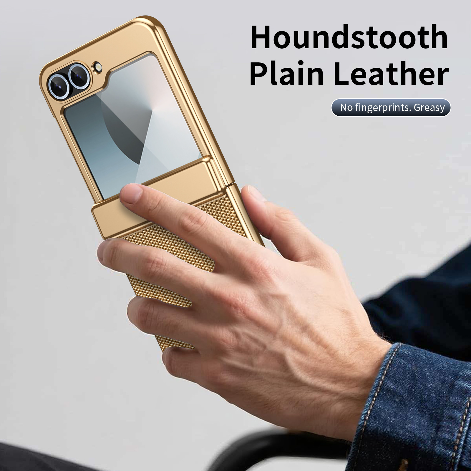 Compatible with Samsung ZFlip 8/7 phone case, 6/5 diamond pattern electroplated center frame, full coverage, shockproof, 4/3 protective case