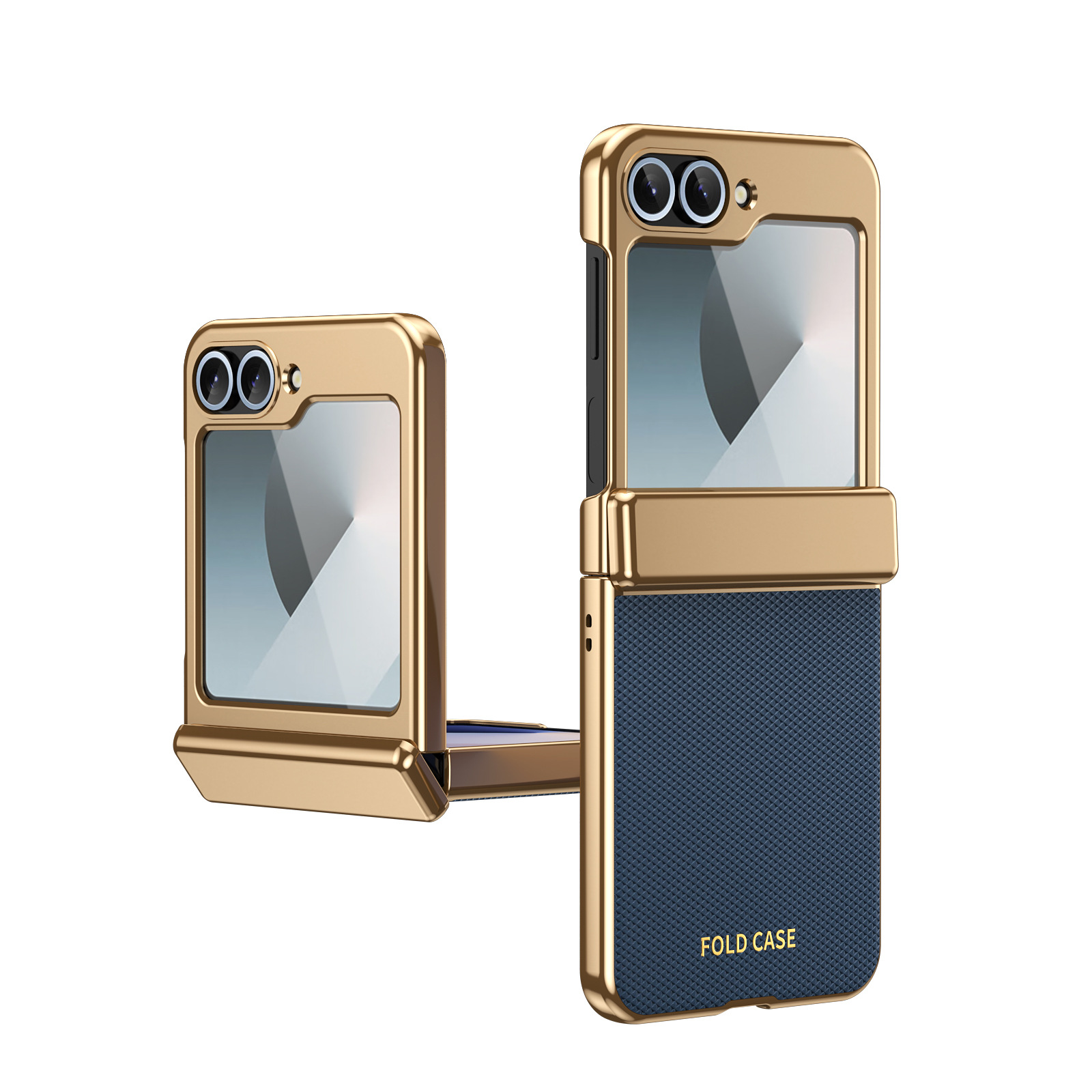Compatible with Samsung ZFlip 8/7 phone case, 6/5 diamond pattern electroplated center frame, full coverage, shockproof, 4/3 protective case