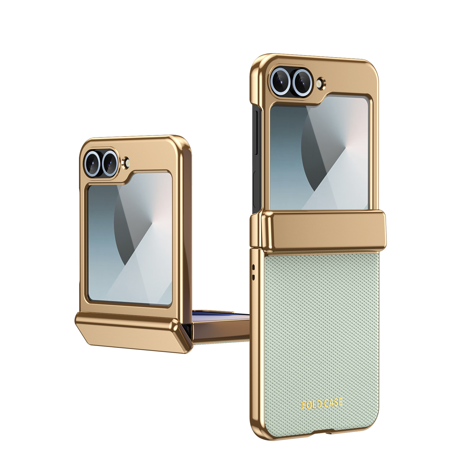 Compatible with Samsung ZFlip 8/7 phone case, 6/5 diamond pattern electroplated center frame, full coverage, shockproof, 4/3 protective case