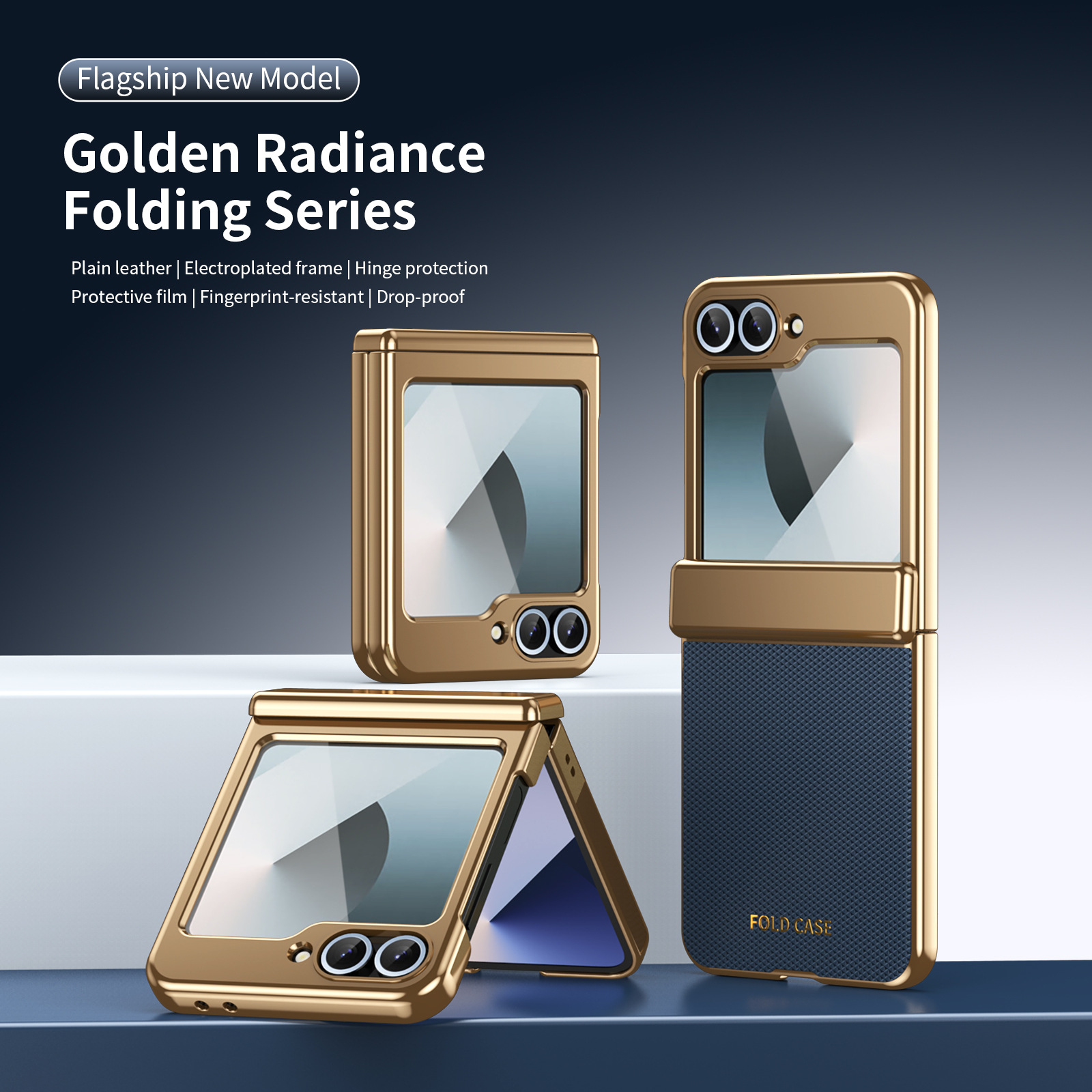 Compatible with Samsung ZFlip 8/7 phone case, 6/5 diamond pattern electroplated center frame, full coverage, shockproof, 4/3 protective case
