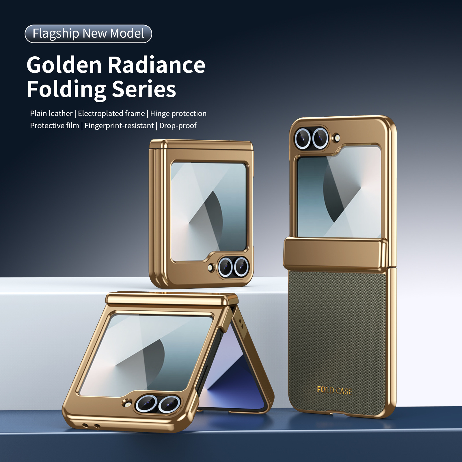 Compatible with Samsung ZFlip 8/7 phone case, 6/5 diamond pattern electroplated center frame, full coverage, shockproof, 4/3 protective case