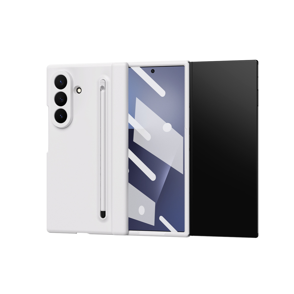 Compatible with Samsung Z TriFold tri-fold phone case, pop-up pen slot, pen case, and screen protector, all in one Fold7 protective case.