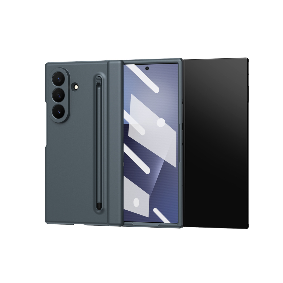 Compatible with Samsung Z TriFold tri-fold phone case, pop-up pen slot, pen case, and screen protector, all in one Fold7 protective case.