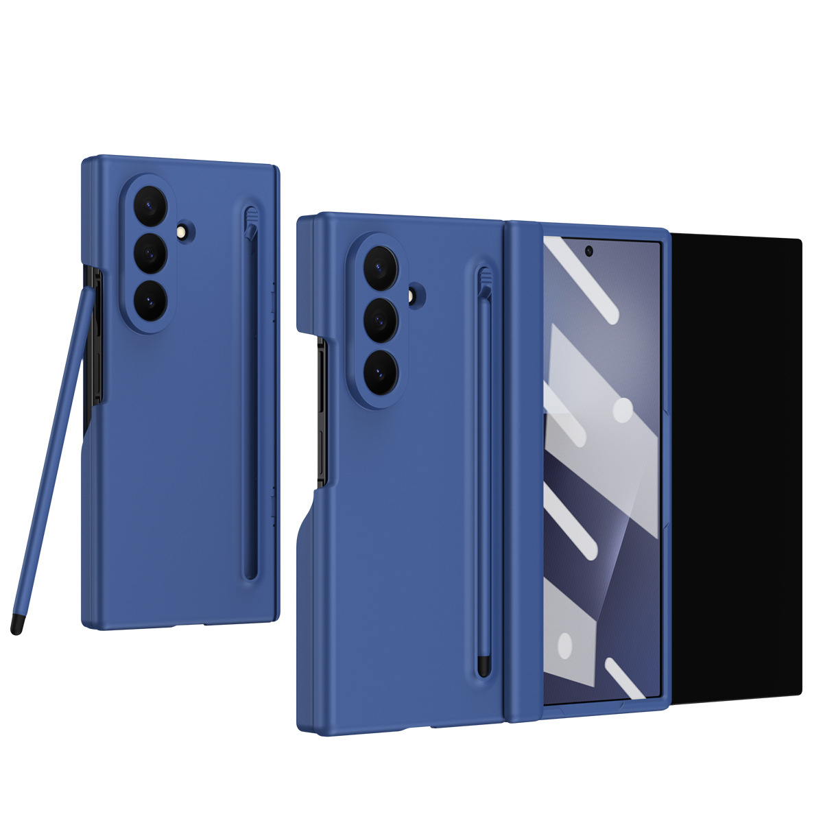 Compatible with Samsung Z TriFold tri-fold phone case, pop-up pen slot, pen case, and screen protector, all in one Fold7 protective case.
