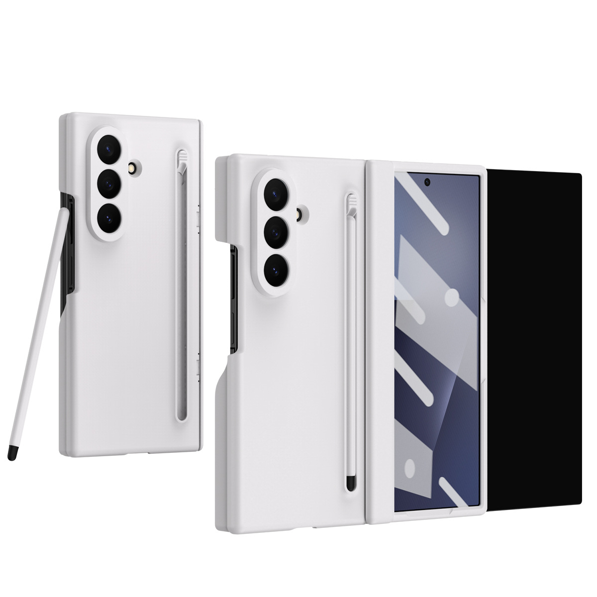Compatible with Samsung Z TriFold tri-fold phone case, pop-up pen slot, pen case, and screen protector, all in one Fold7 protective case.