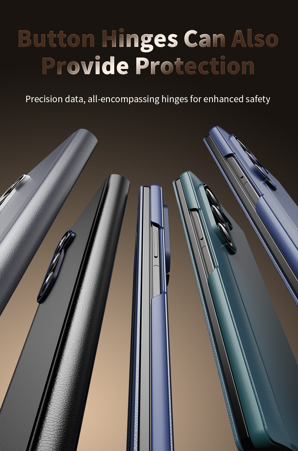 Compatible with Samsung Z Fold7/6 phone case, smart flip-open answering, 5/4/3-inch side window smart sleep leather case