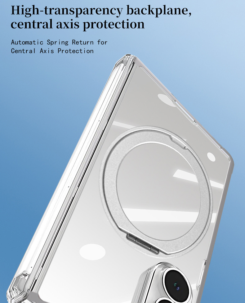 Compatible with Samsung Z Fold8/7 phone case, magnetic charging rotating stand, central axis case, full-coverage drop-proof protective case