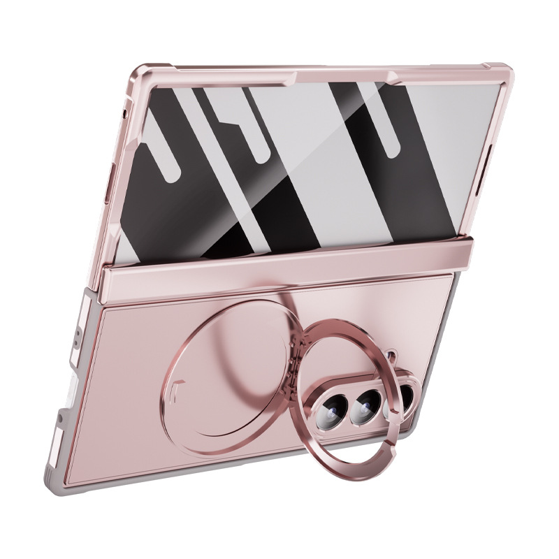 Compatible with Samsung Z Fold8/7 phone case, magnetic charging rotating stand, central axis case, full-coverage drop-proof protective case