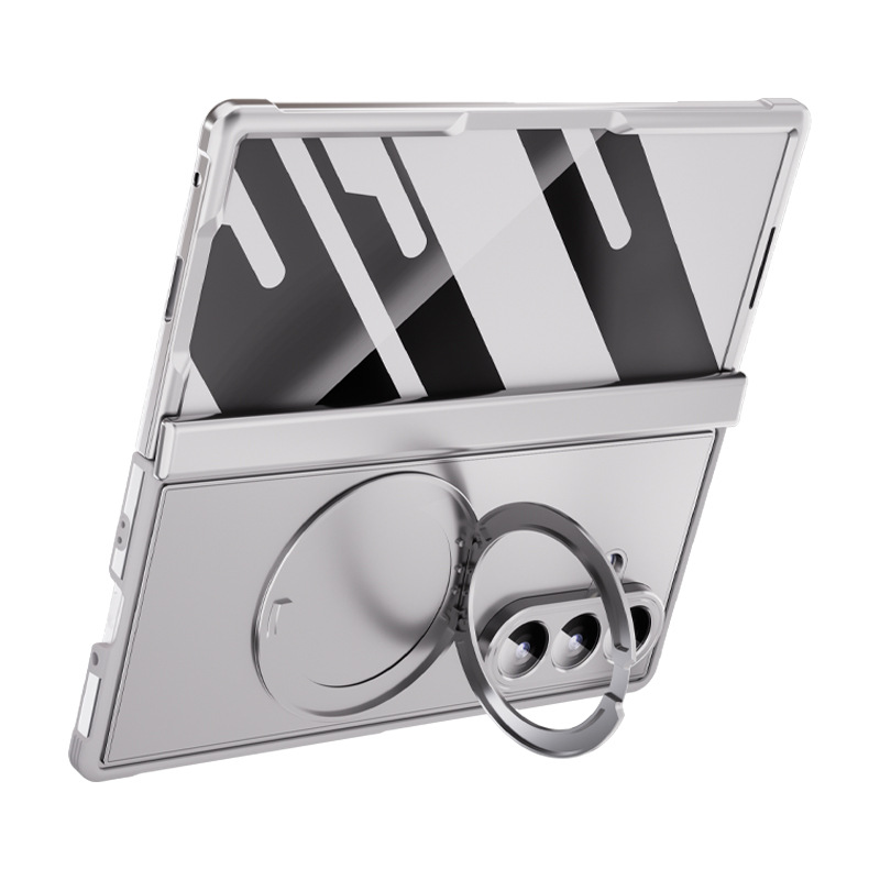 Compatible with Samsung Z Fold8/7 phone case, magnetic charging rotating stand, central axis case, full-coverage drop-proof protective case