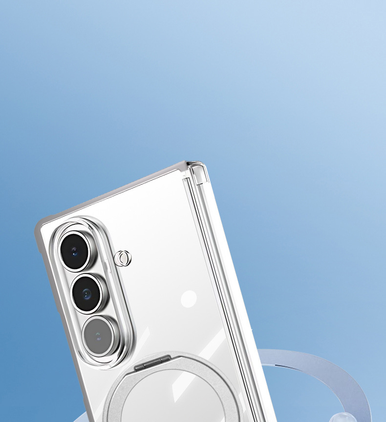 Compatible with Samsung Z Fold8/7 phone case, magnetic charging rotating stand, central axis case, full-coverage drop-proof protective case