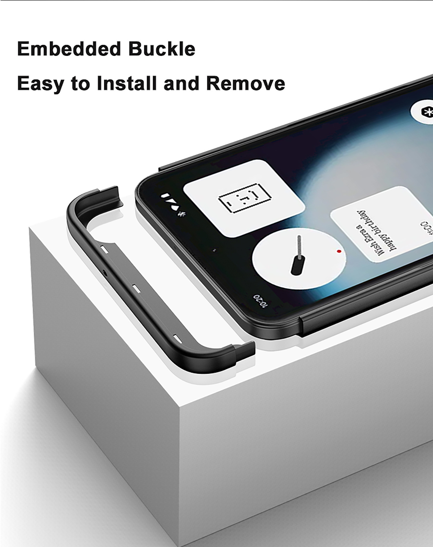 Compatible with Nothing Phone 3 Alite phone case, magnetic rotating stand, 3-section color-blocking protective case