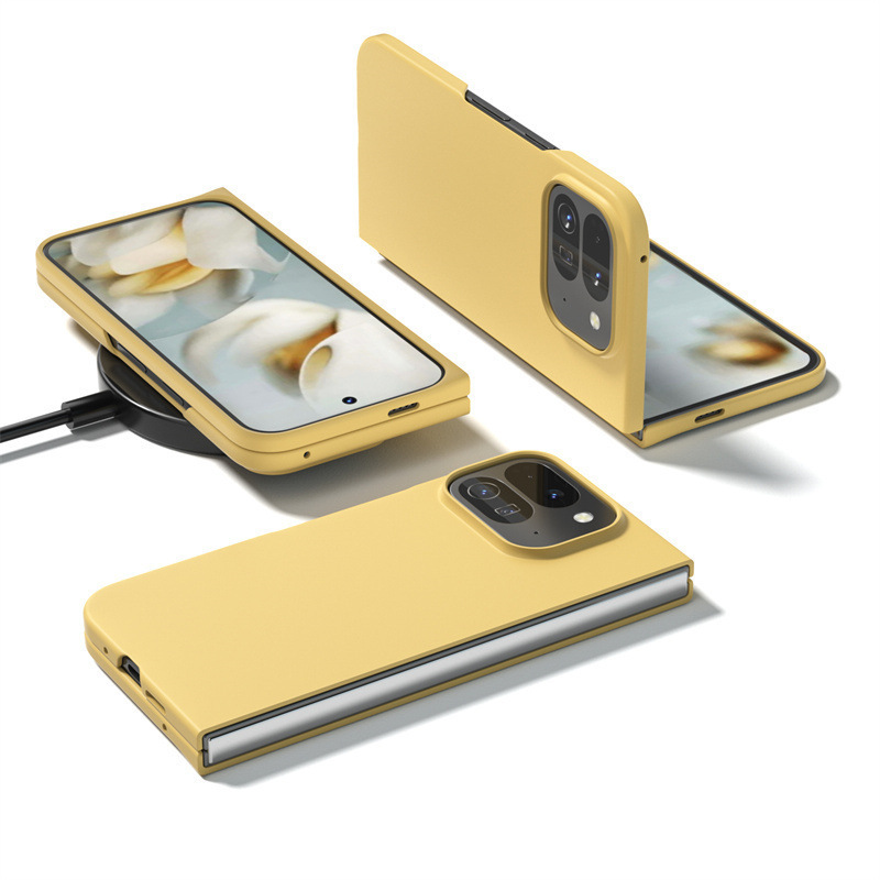 Ultra-thin, skin-friendly, solid color 9Fold folding protective case for Google Pixel 10 Pro Fold.