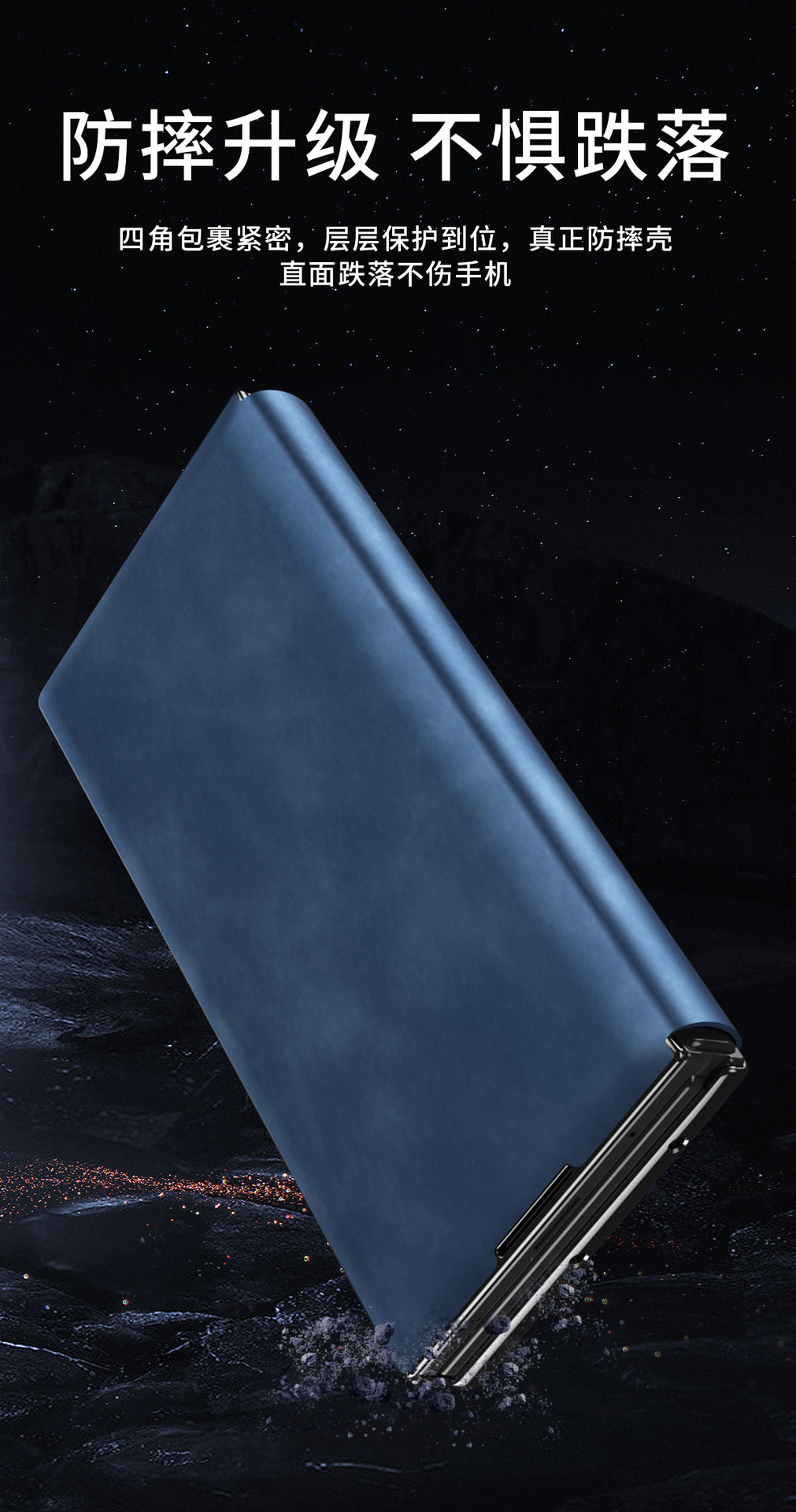 Compatible with Samsung Z TriFold tri-fold phone case, rotating stand, pen slot, magnetic flip case with pen attachment
