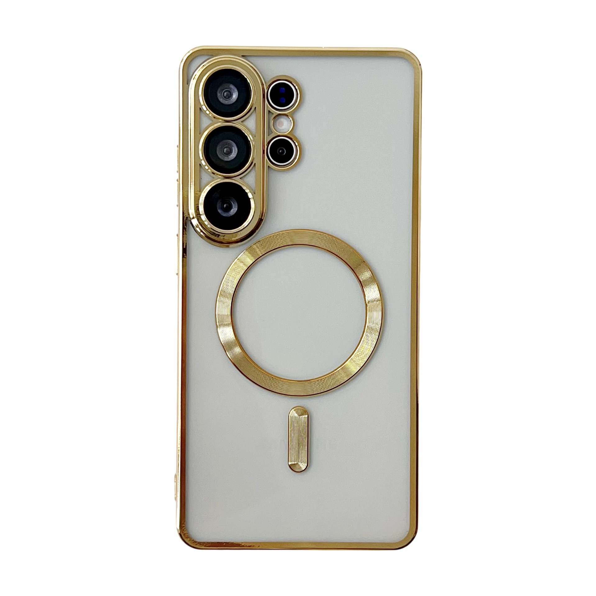 Compatible with Samsung S26 Ultra phone case A57 wireless charging S25 Plus magnetic S24U electroplated TPU soft case A36