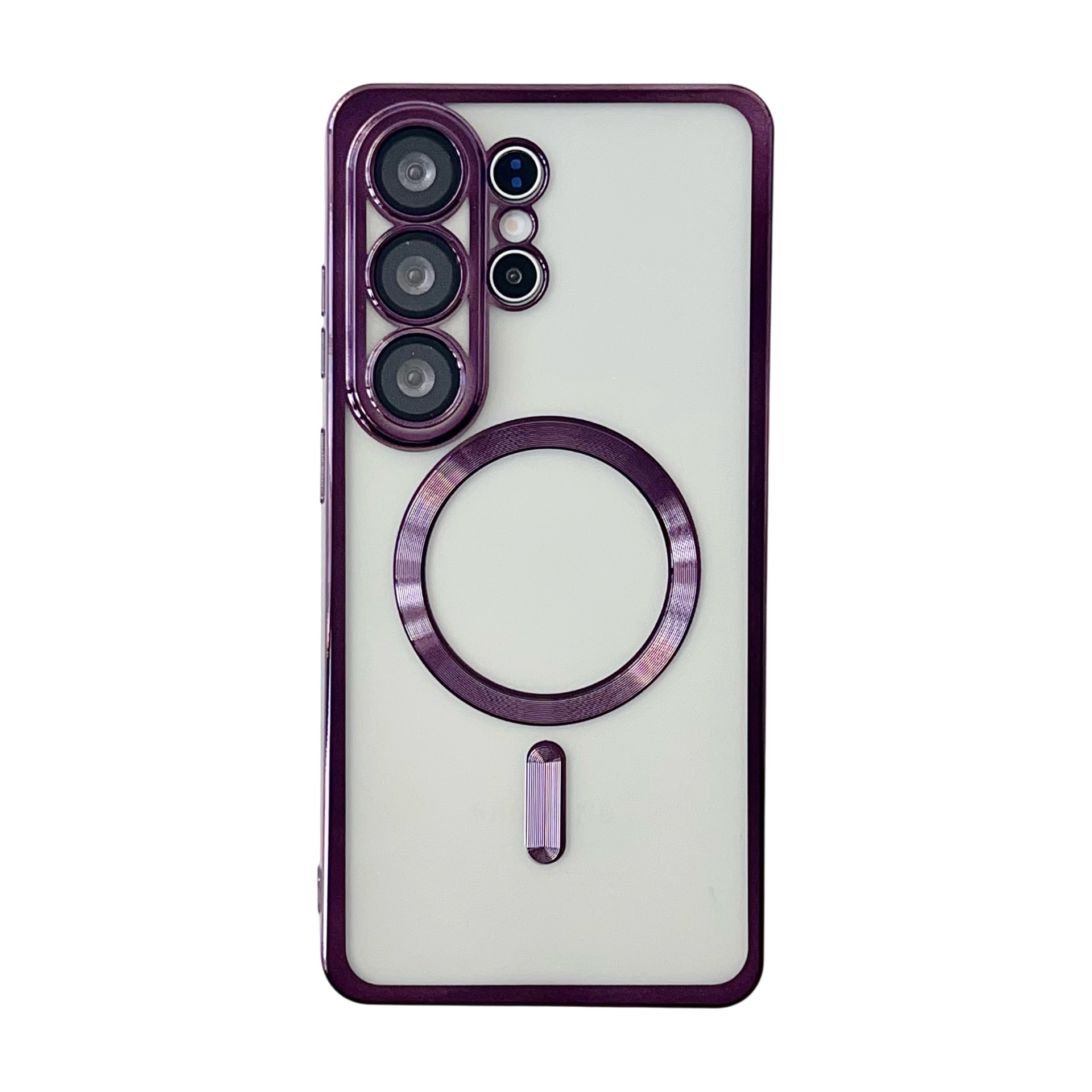 Compatible with Samsung S26 Ultra phone case A57 wireless charging S25 Plus magnetic S24U electroplated TPU soft case A36