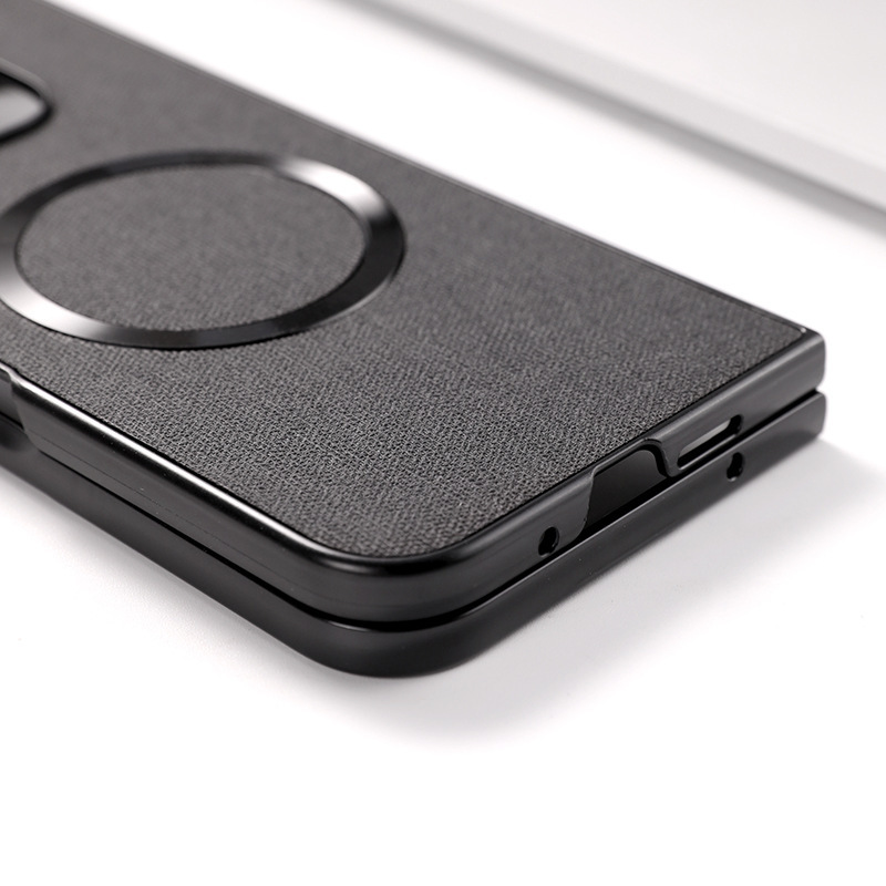 Compatible with Google Pixel 10 Pro Fold phone case, 9Fold wireless charging magnetic fabric texture folding screen protective case