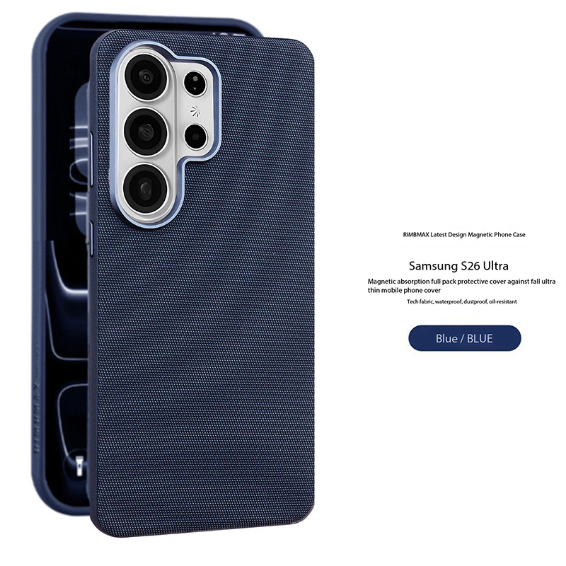 Compatible with Samsung S26 Ultra phone case, S25U wireless charging magnetic electroplated frame, S24U full-coverage shockproof leather case