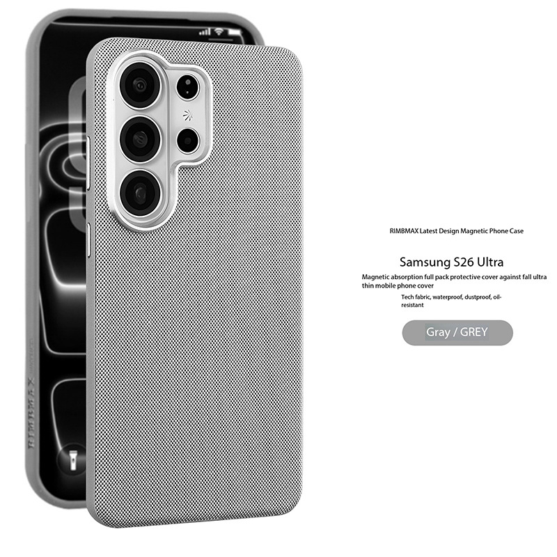 Compatible with Samsung S26 Ultra phone case, S25U wireless charging magnetic electroplated frame, S24U full-coverage shockproof leather case