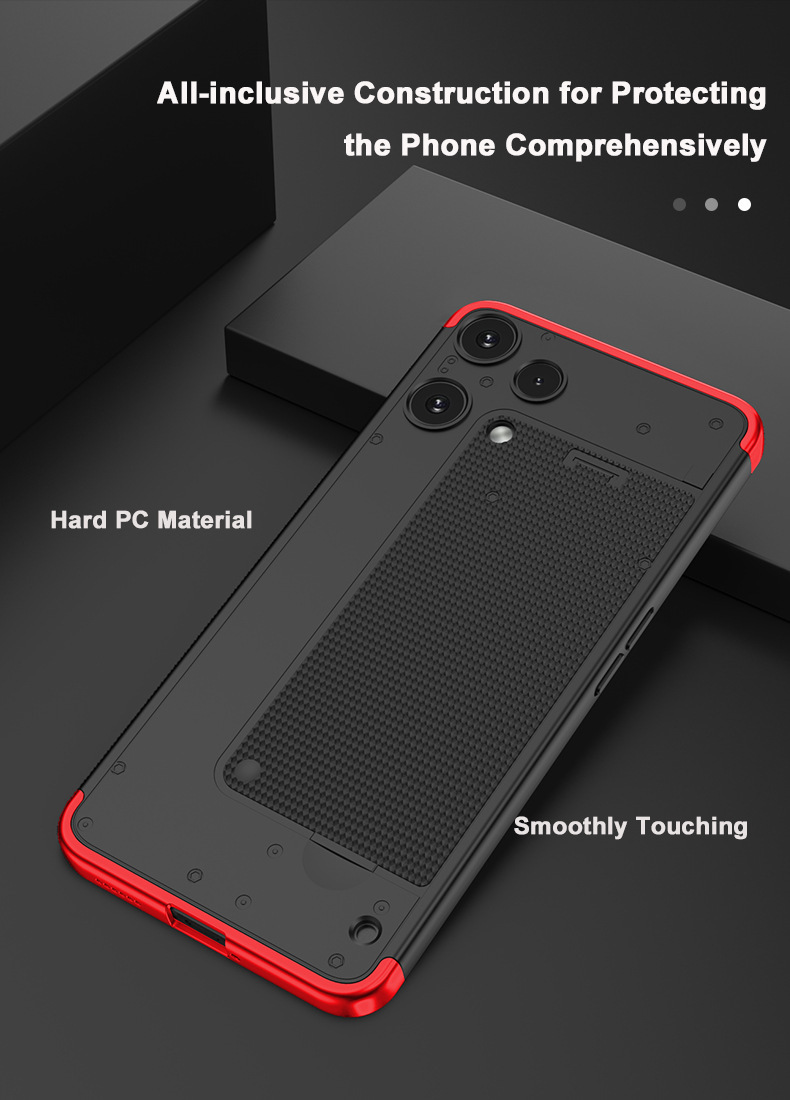 Suitable for Nothing Phone 3Alite, 3-section color-blocked 3AL full-coverage drop-proof protective case.
