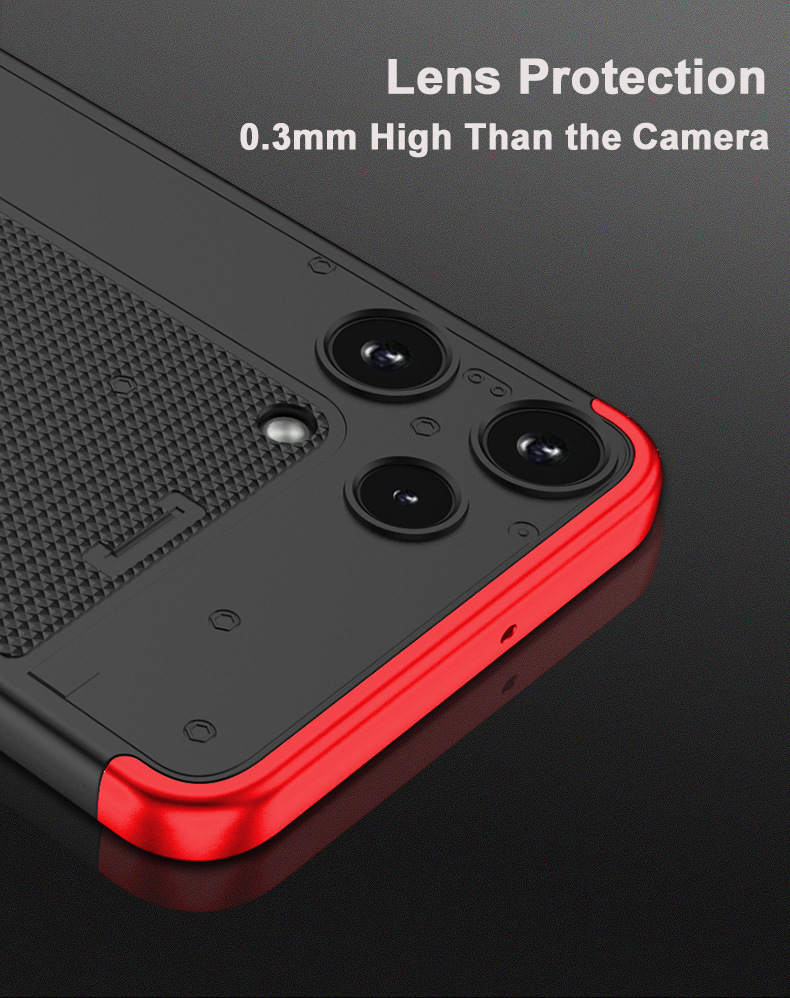 Suitable for Nothing Phone 3Alite, 3-section color-blocked 3AL full-coverage drop-proof protective case.