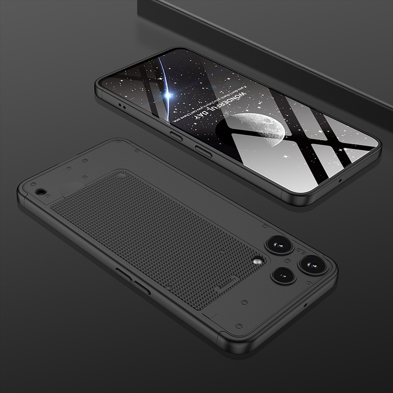 Suitable for Nothing Phone 3Alite, 3-section color-blocked 3AL full-coverage drop-proof protective case.