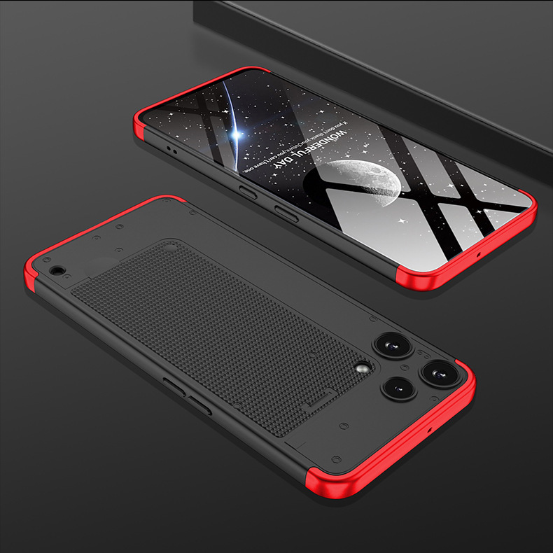 Suitable for Nothing Phone 3Alite, 3-section color-blocked 3AL full-coverage drop-proof protective case.