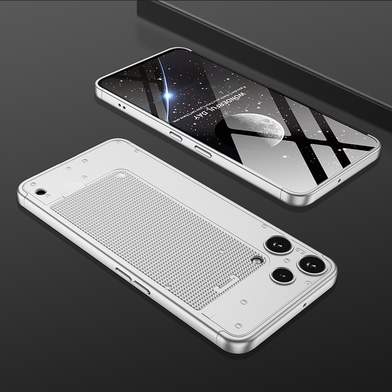 Suitable for Nothing Phone 3Alite, 3-section color-blocked 3AL full-coverage drop-proof protective case.