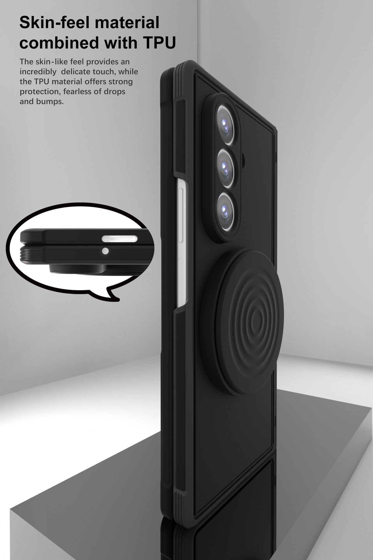 Compatible with Samsung Z Fold8/7 phone case, wireless charging, magnetic ring stand, drop protection case, Amazon.