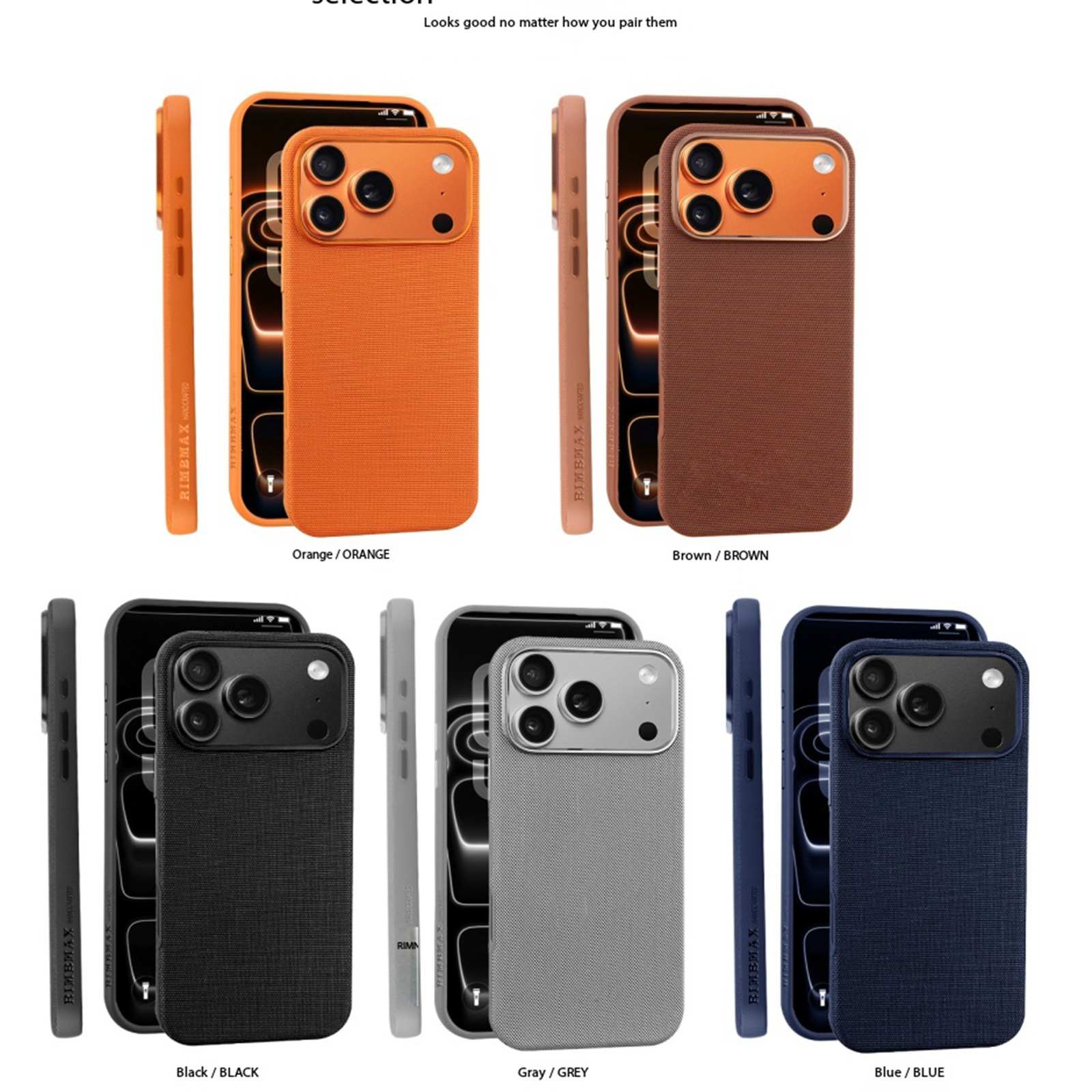 Compatible with Apple iPhone 17 Pro Max, 16 Pro, built-in wireless charging, strong magnetic charging, 15 Plus, vegan leather protective case, 14-inch screen protector.