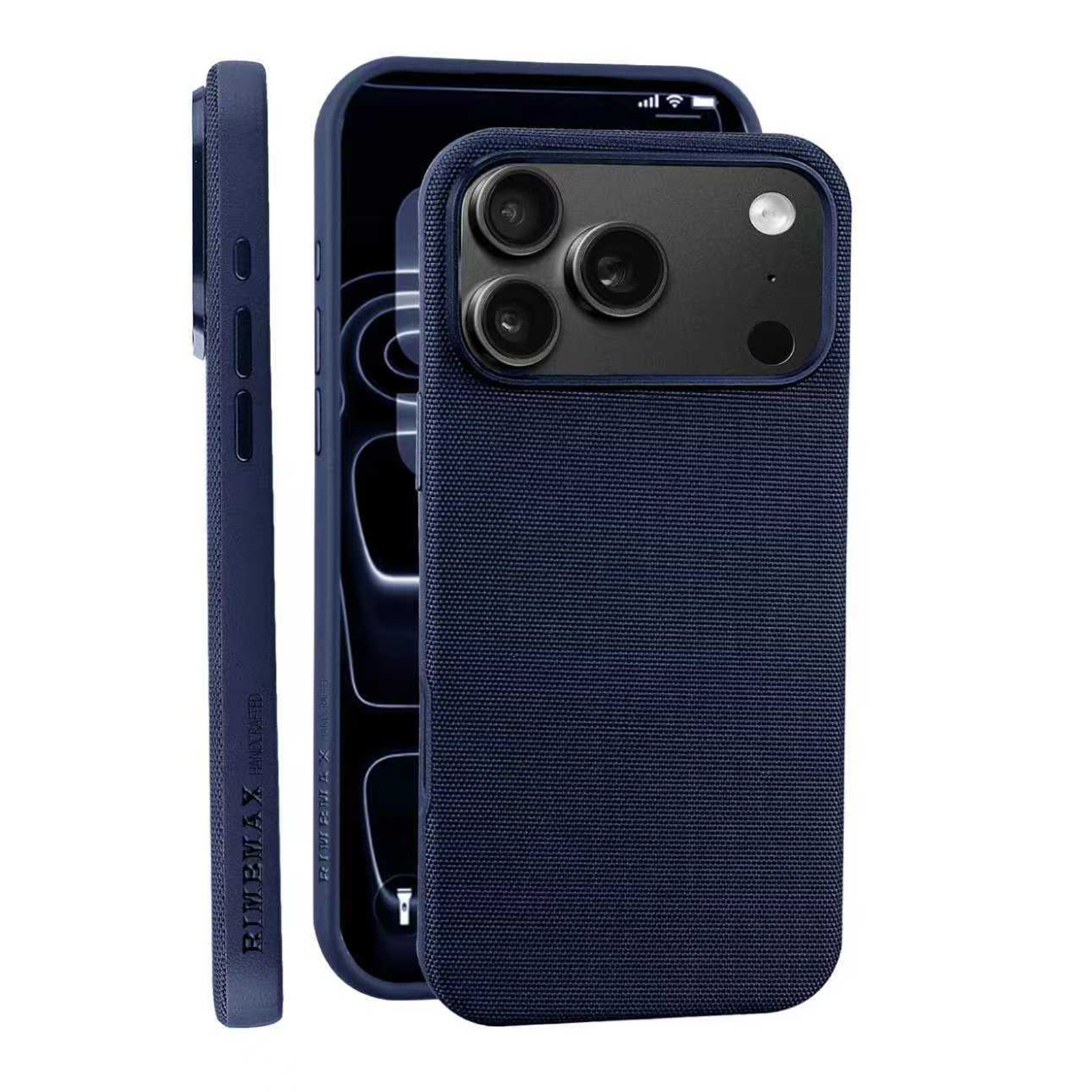 Compatible with Apple iPhone 17 Pro Max, 16 Pro, built-in wireless charging, strong magnetic charging, 15 Plus, vegan leather protective case, 14-inch screen protector.