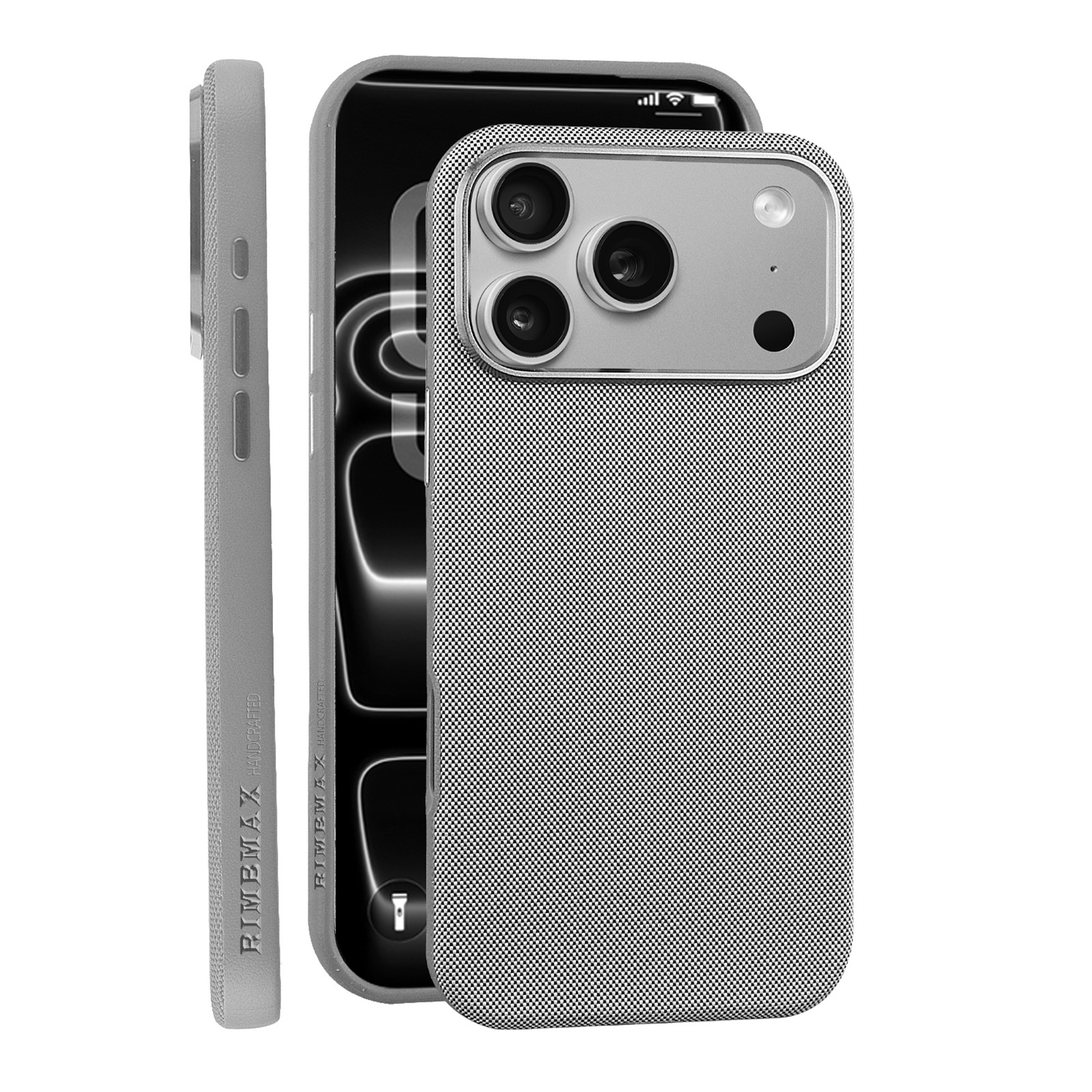Compatible with Apple iPhone 17 Pro Max, 16 Pro, built-in wireless charging, strong magnetic charging, 15 Plus, vegan leather protective case, 14-inch screen protector.