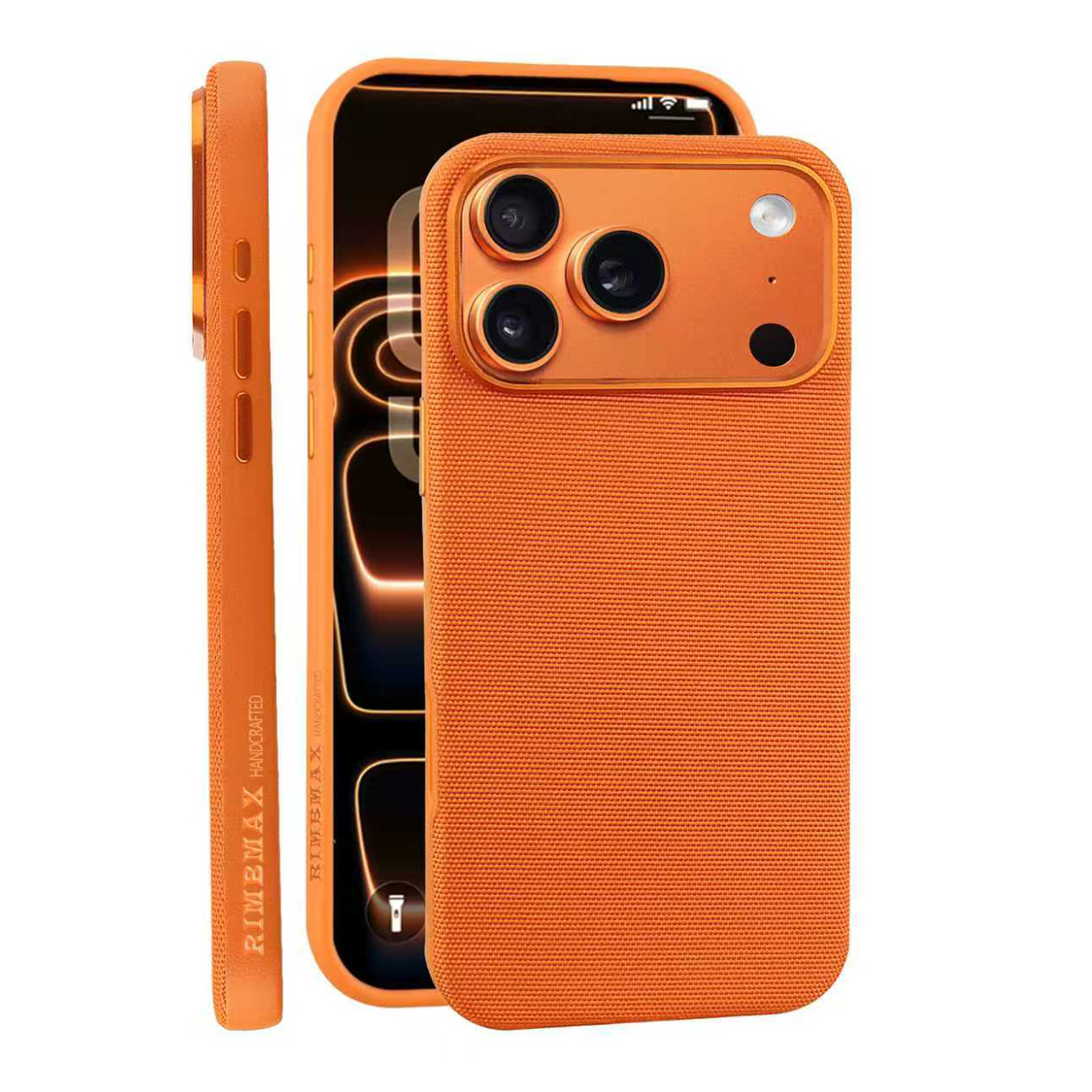 Compatible with Apple iPhone 17 Pro Max, 16 Pro, built-in wireless charging, strong magnetic charging, 15 Plus, vegan leather protective case, 14-inch screen protector.