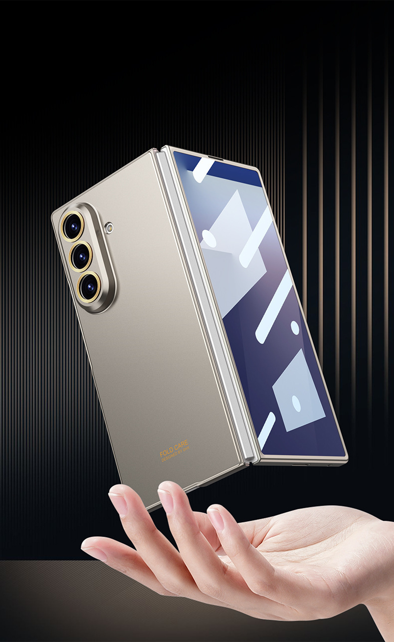 Ultra-thin, silky-skin foldable phone case for Samsung Z Fold7, D7 precision-hole anti-drop protective case.