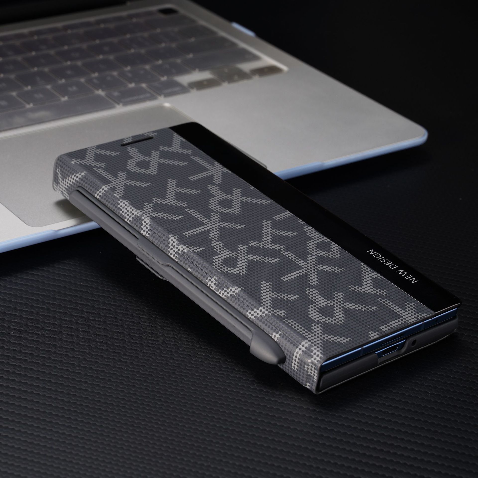 Compatible with Samsung Z Fold8/7/6 phone case, pen slot, 5/4/3 printed flip leather case, full coverage, drop protection
