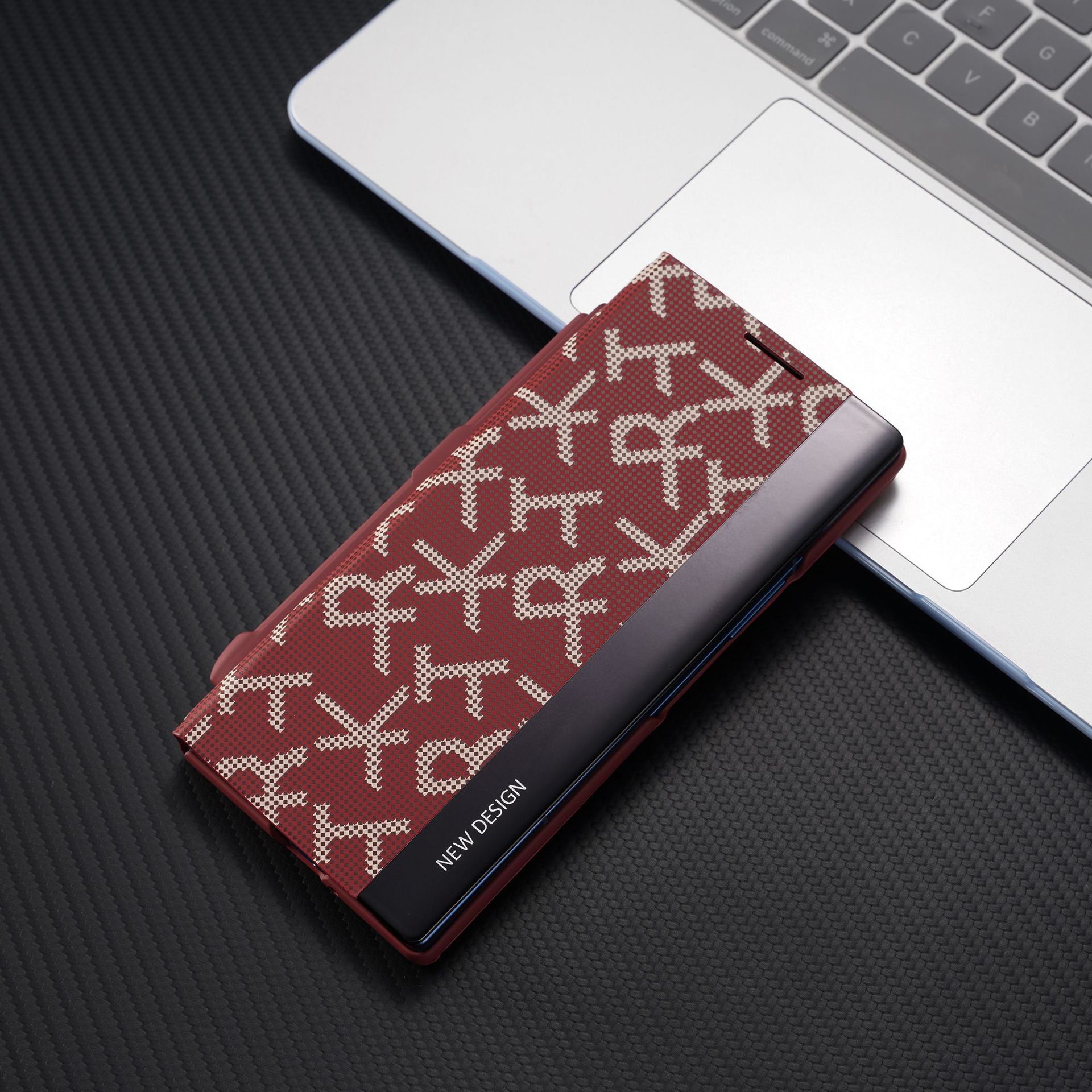 Compatible with Samsung Z Fold8/7/6 phone case, pen slot, 5/4/3 printed flip leather case, full coverage, drop protection