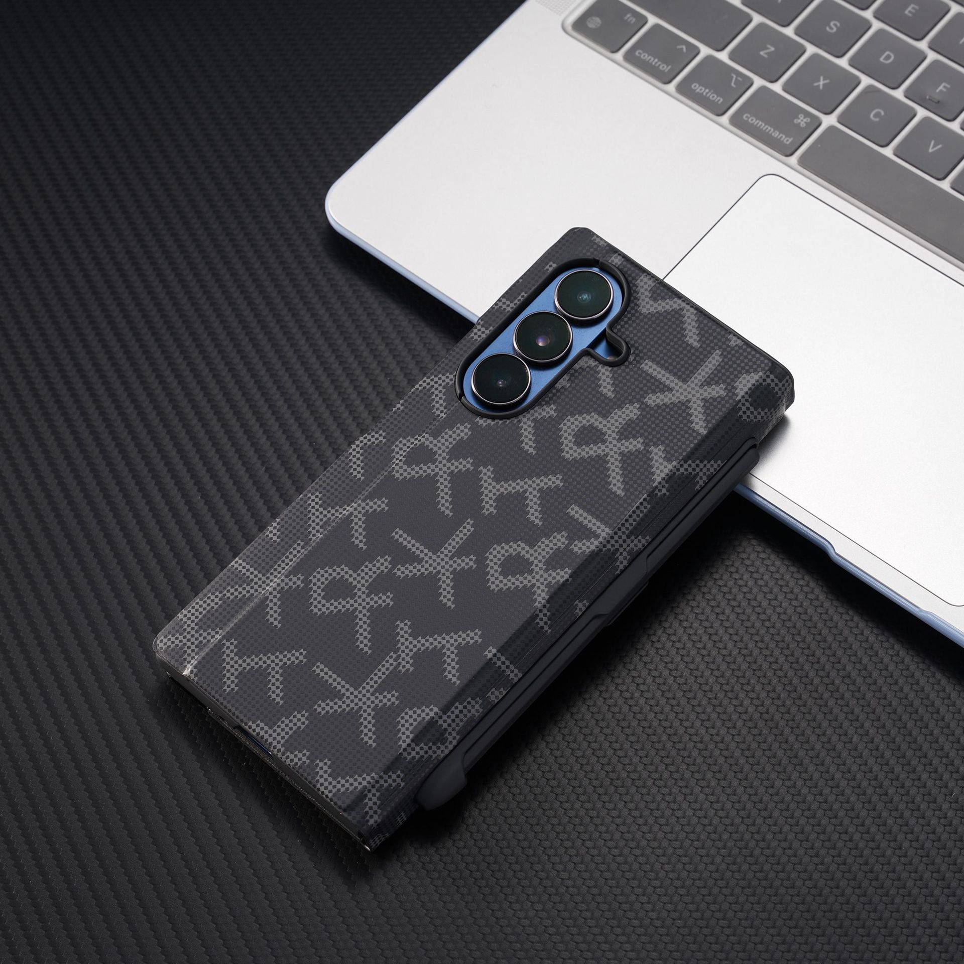 Compatible with Samsung Z Fold8/7/6 phone case, pen slot, 5/4/3 printed flip leather case, full coverage, drop protection