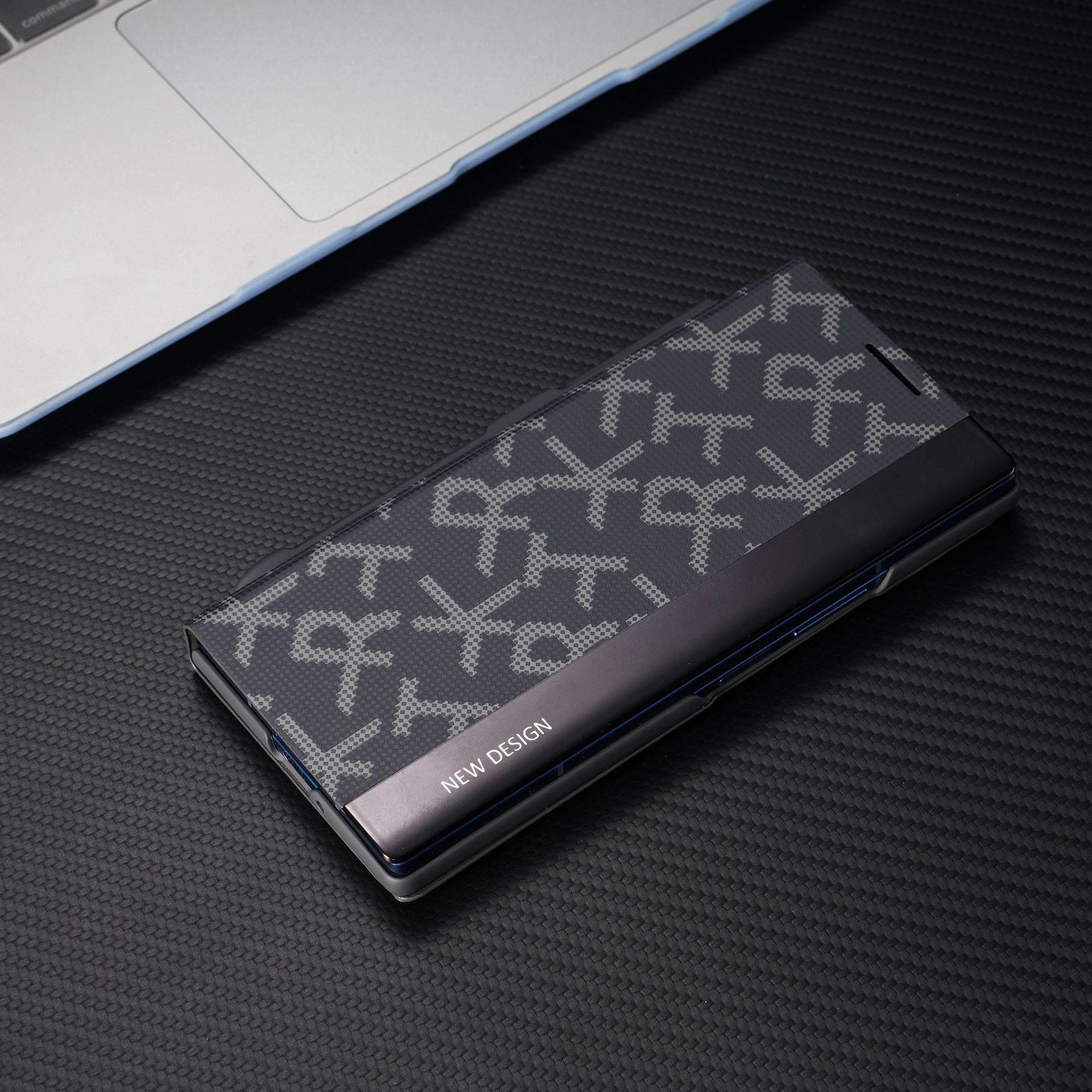 Compatible with Samsung Z Fold8/7/6 phone case, pen slot, 5/4/3 printed flip leather case, full coverage, drop protection