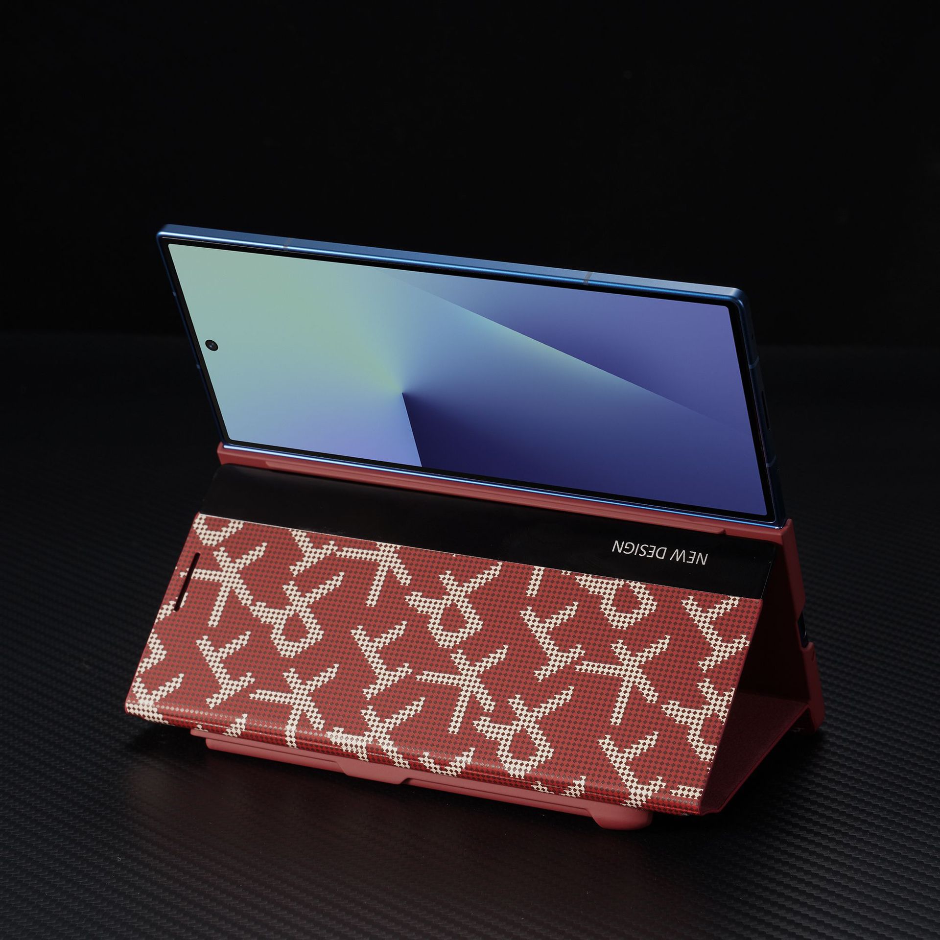 Compatible with Samsung Z Fold8/7/6 phone case, pen slot, 5/4/3 printed flip leather case, full coverage, drop protection