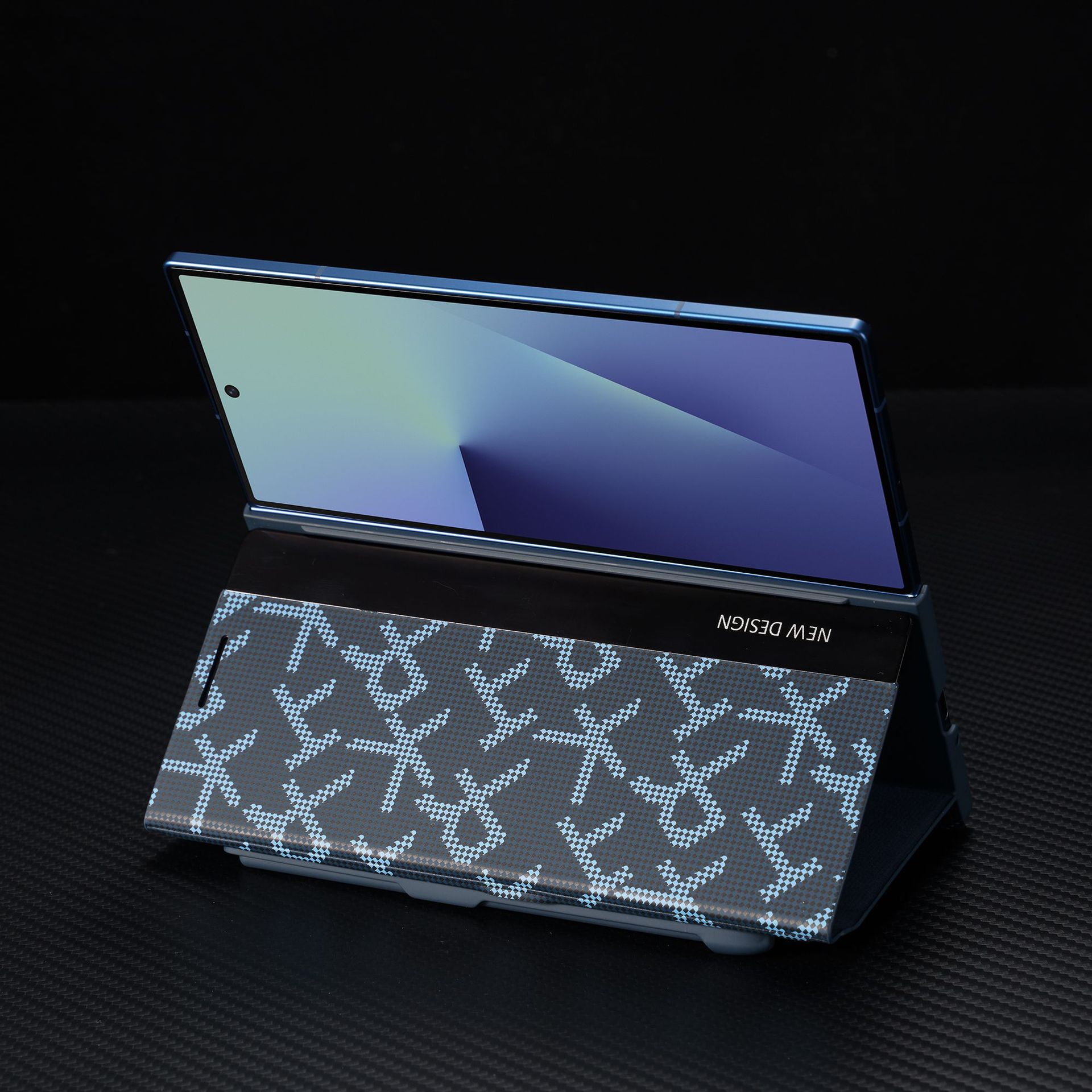 Compatible with Samsung Z Fold8/7/6 phone case, pen slot, 5/4/3 printed flip leather case, full coverage, drop protection