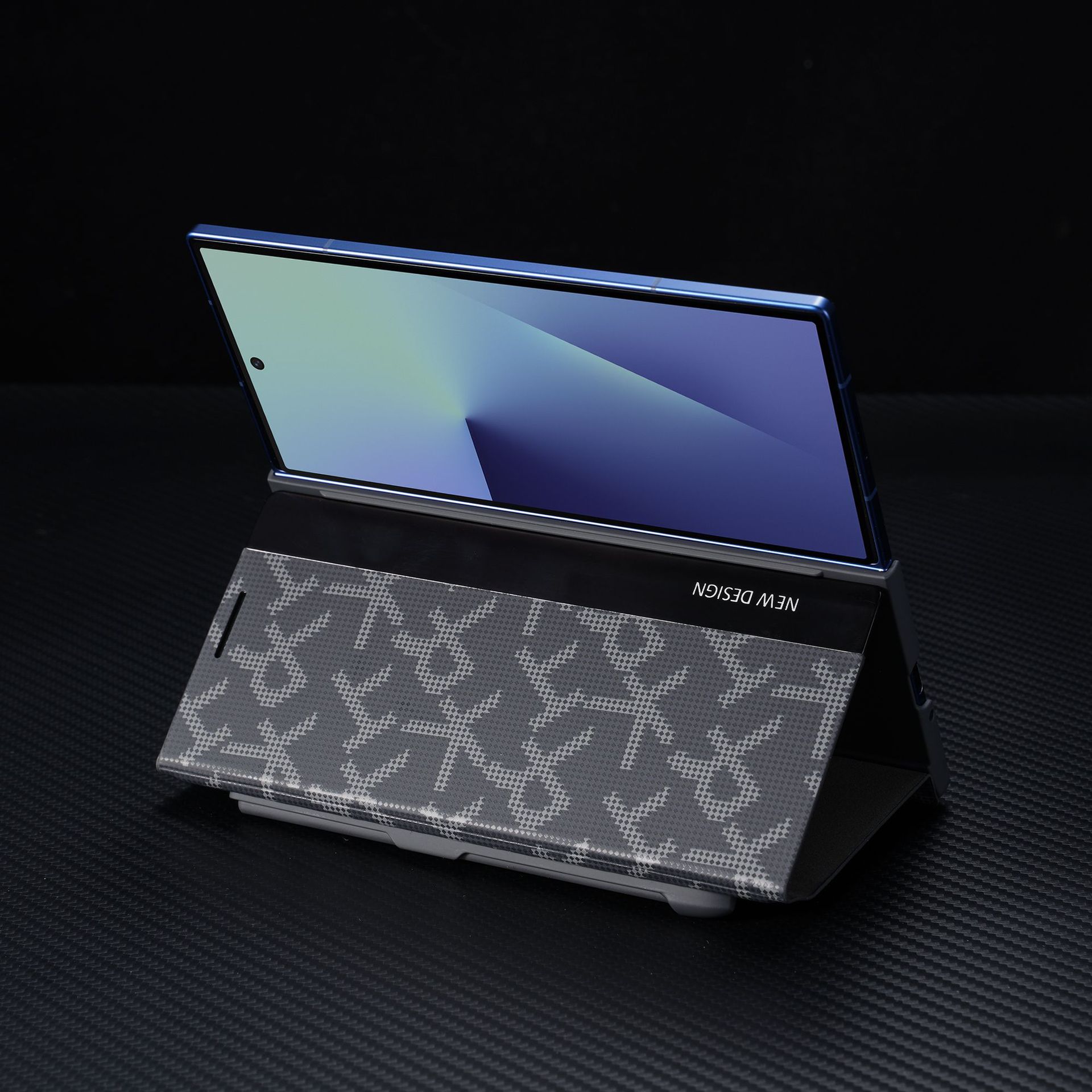 Compatible with Samsung Z Fold8/7/6 phone case, pen slot, 5/4/3 printed flip leather case, full coverage, drop protection