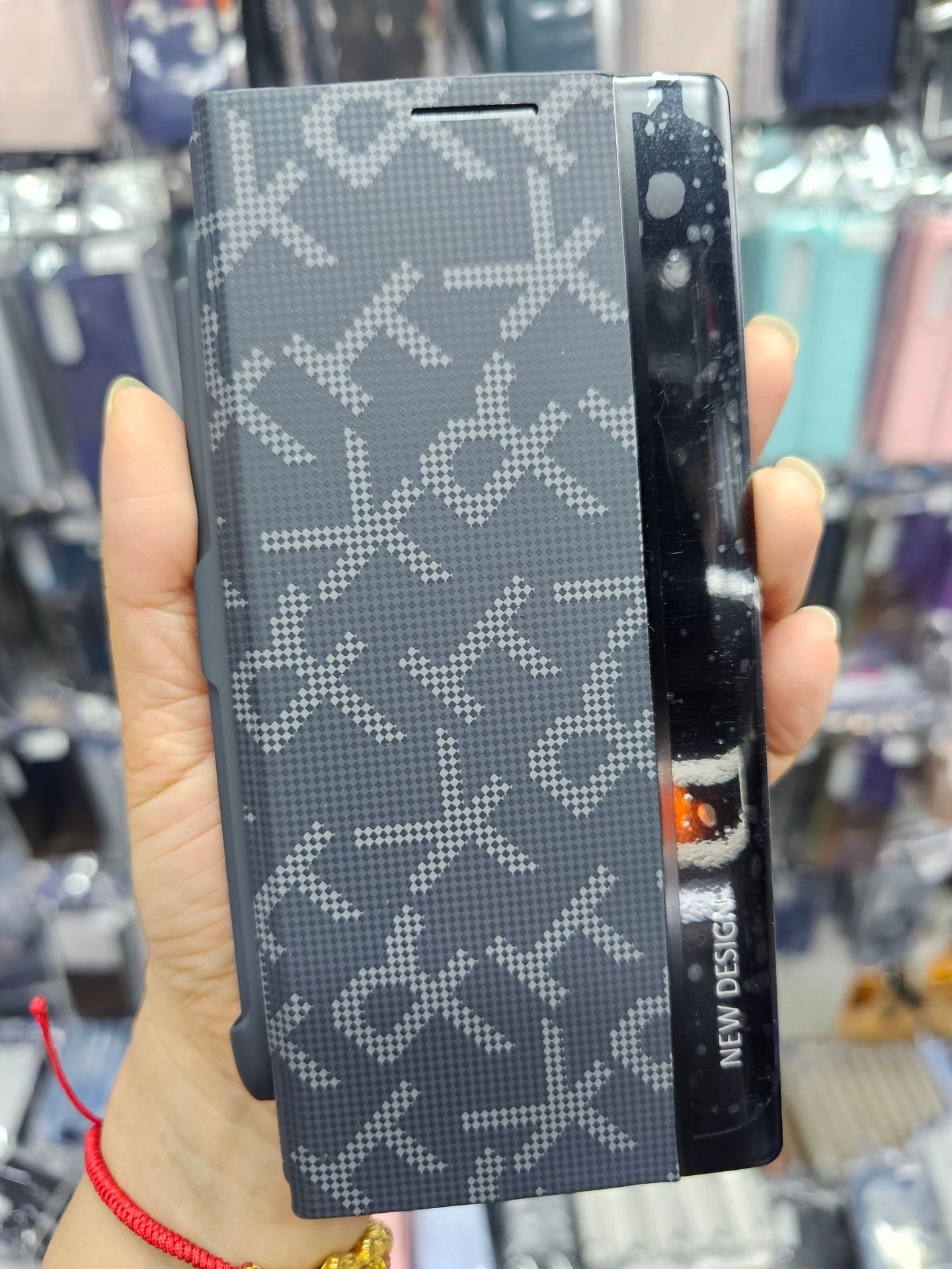 Compatible with Samsung Z Fold8/7/6 phone case, pen slot, 5/4/3 printed flip leather case, full coverage, drop protection