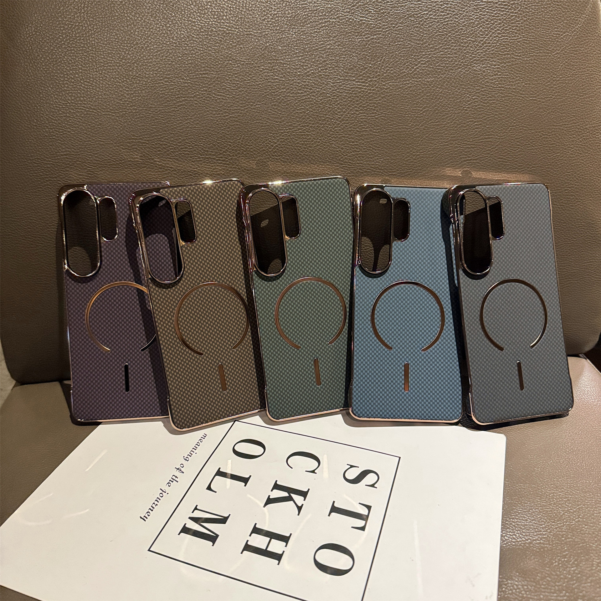 Compatible with Samsung S26 Ultra phone case, frameless magnetic, S25 Ultra electroplated Kevlar, S24P protective case